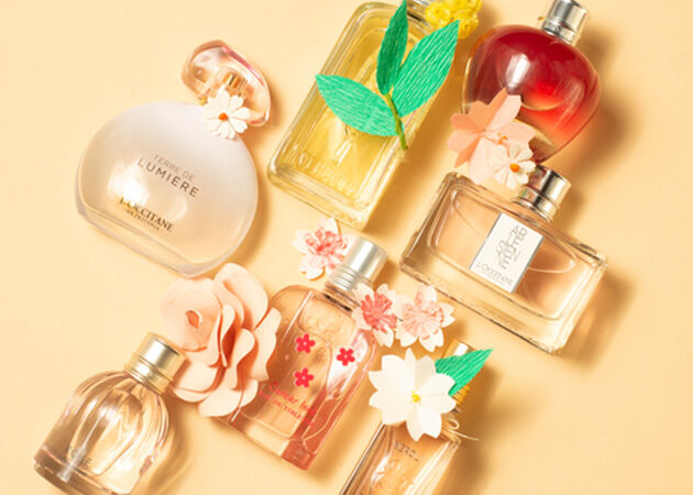 fragrances flatlay